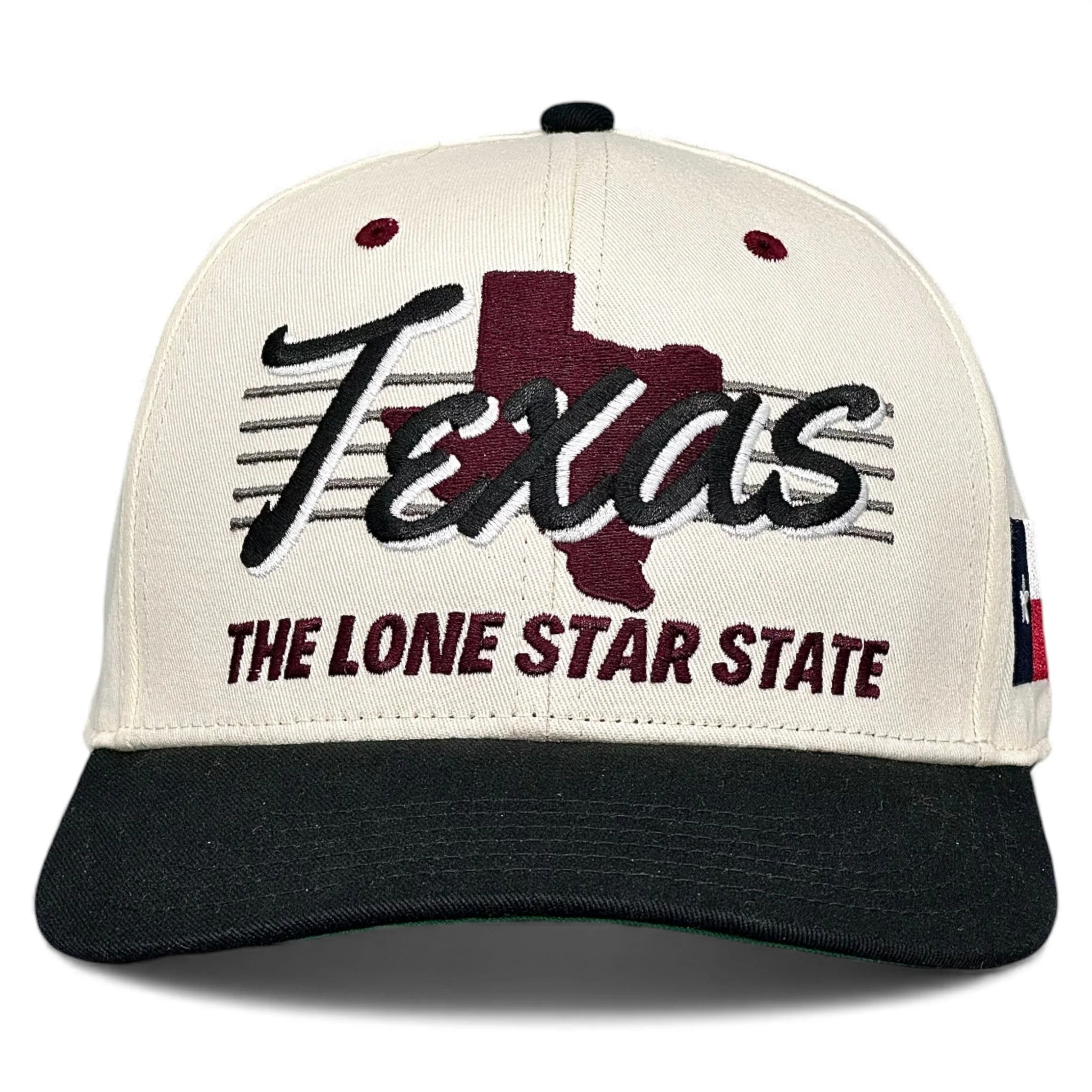 Texas Snapback - The Manziel (Cream/Black)