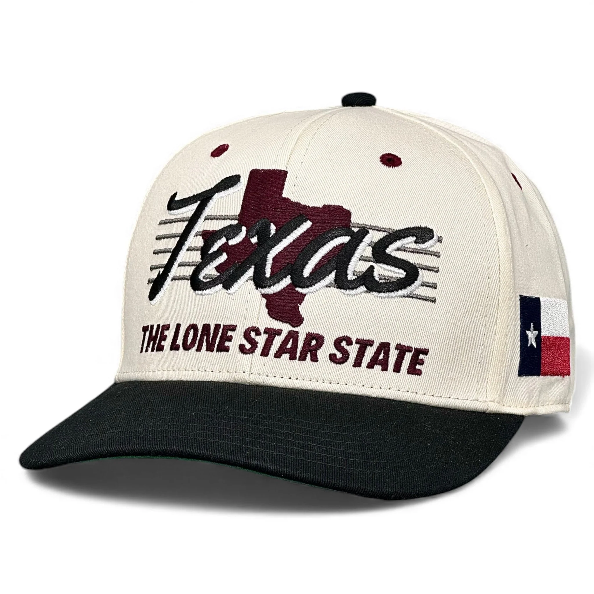 Texas Snapback - The Manziel (Cream/Black) - Image 5