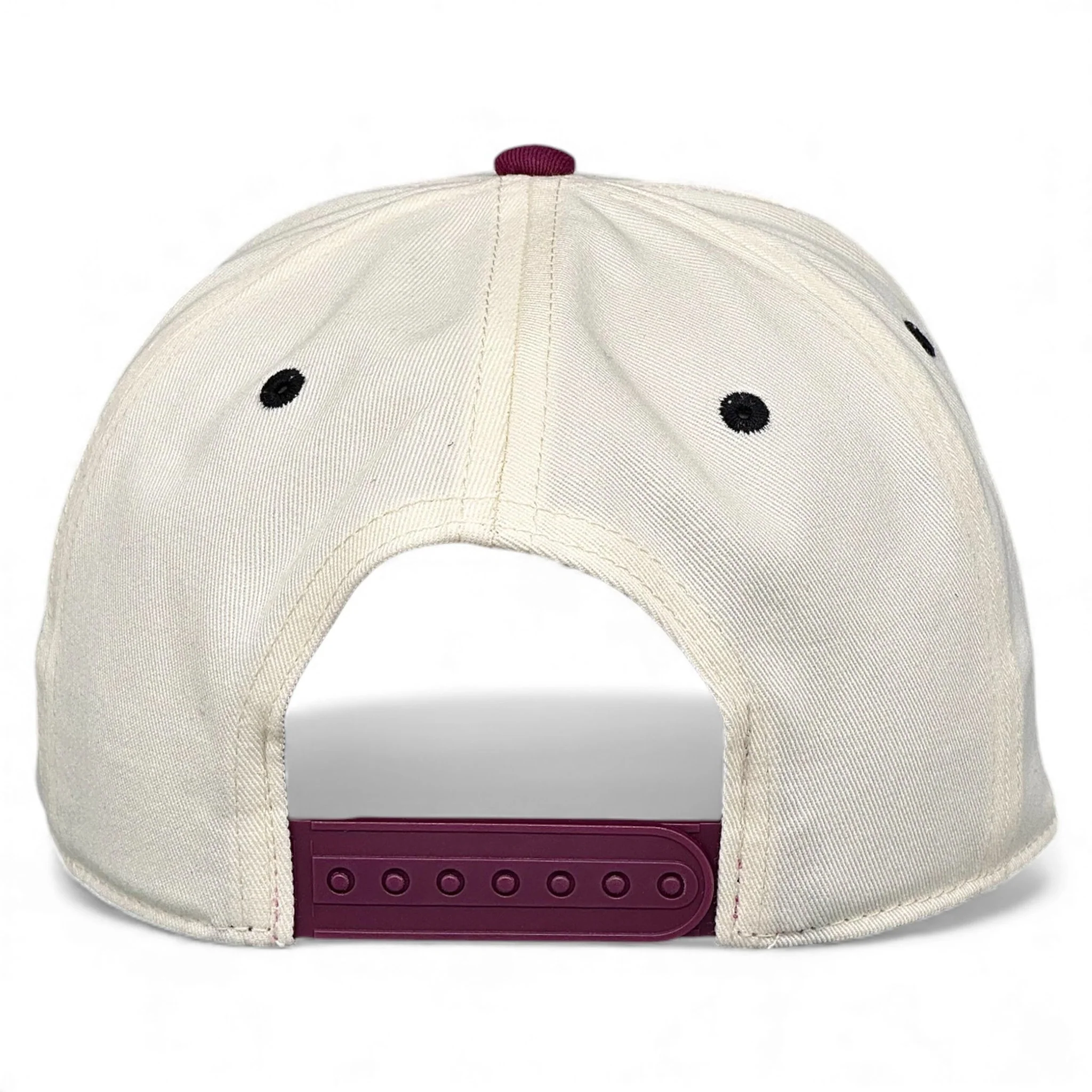 Texas Snapback - The Manziel (Cream/Maroon) - Image 7