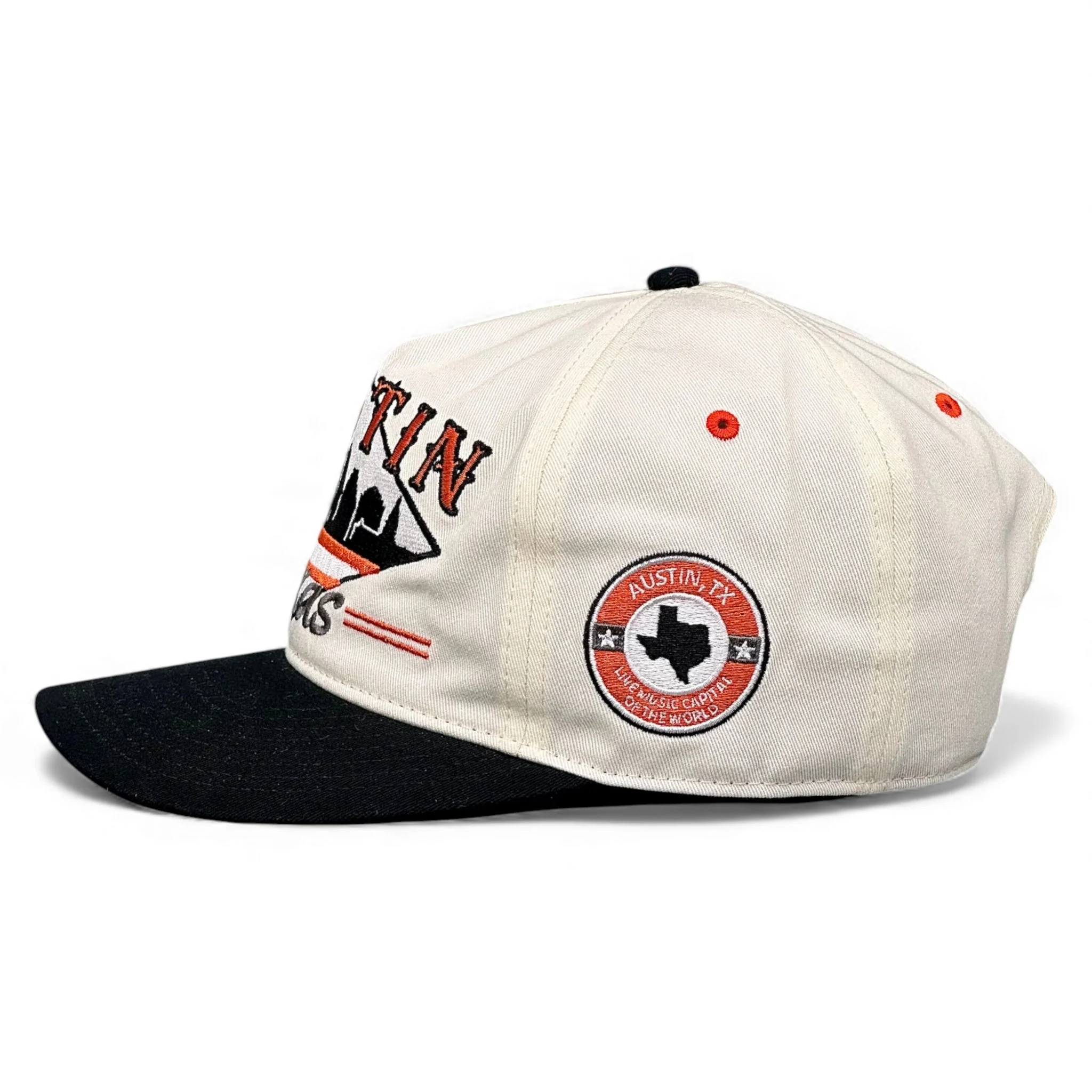 Austin Snapback - The Silicon Hills (Cream/Black) - Image 3