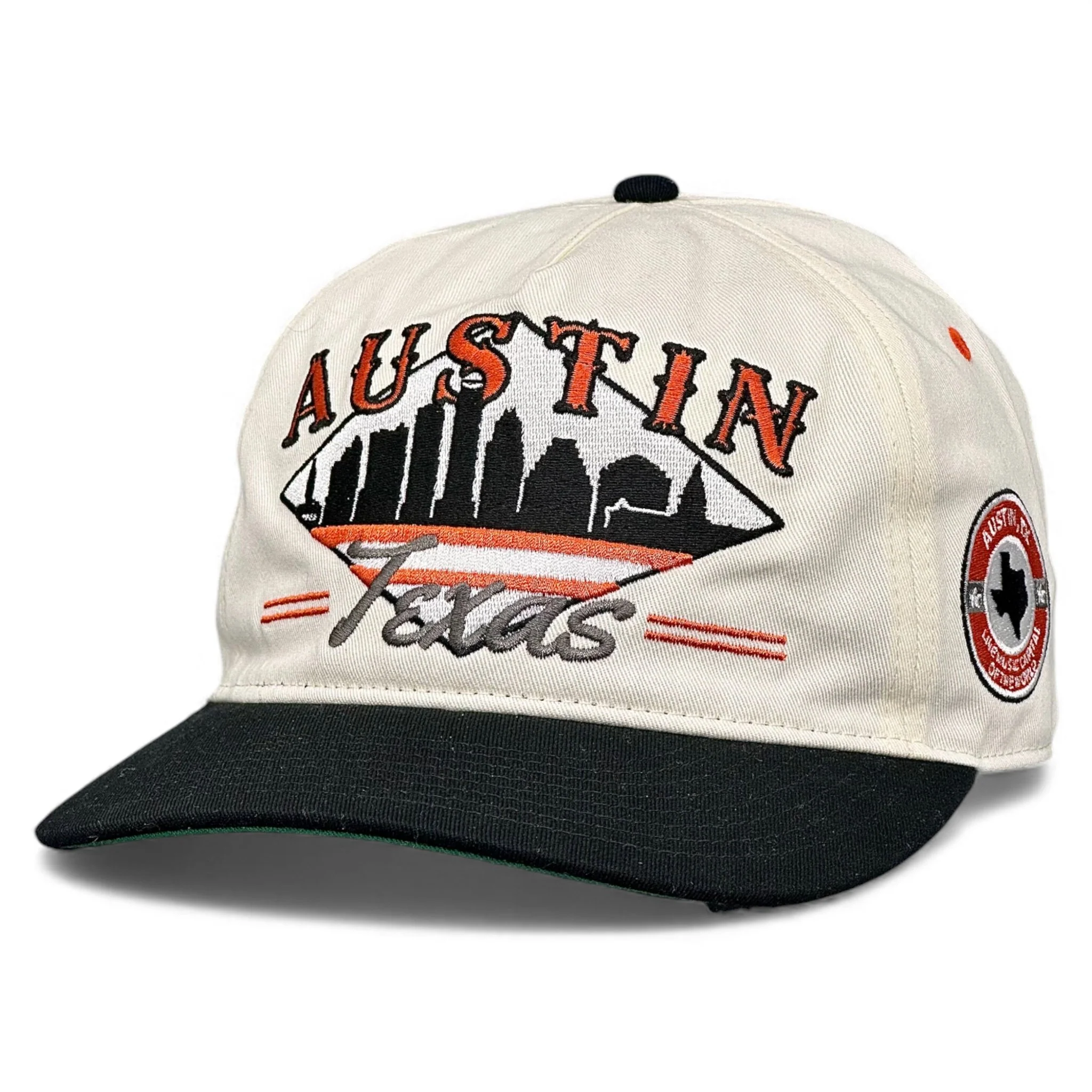 Austin Snapback - The Silicon Hills (Cream/Black) - Image 5
