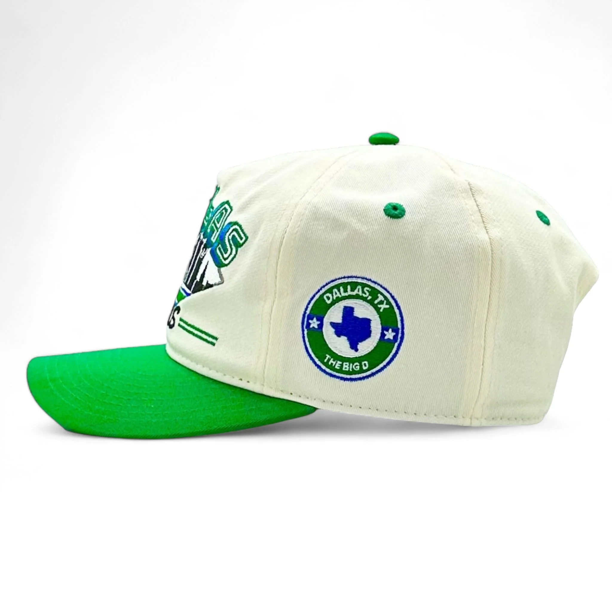 Dallas Snapback - The Dirk (Cream/Green) - Image 3
