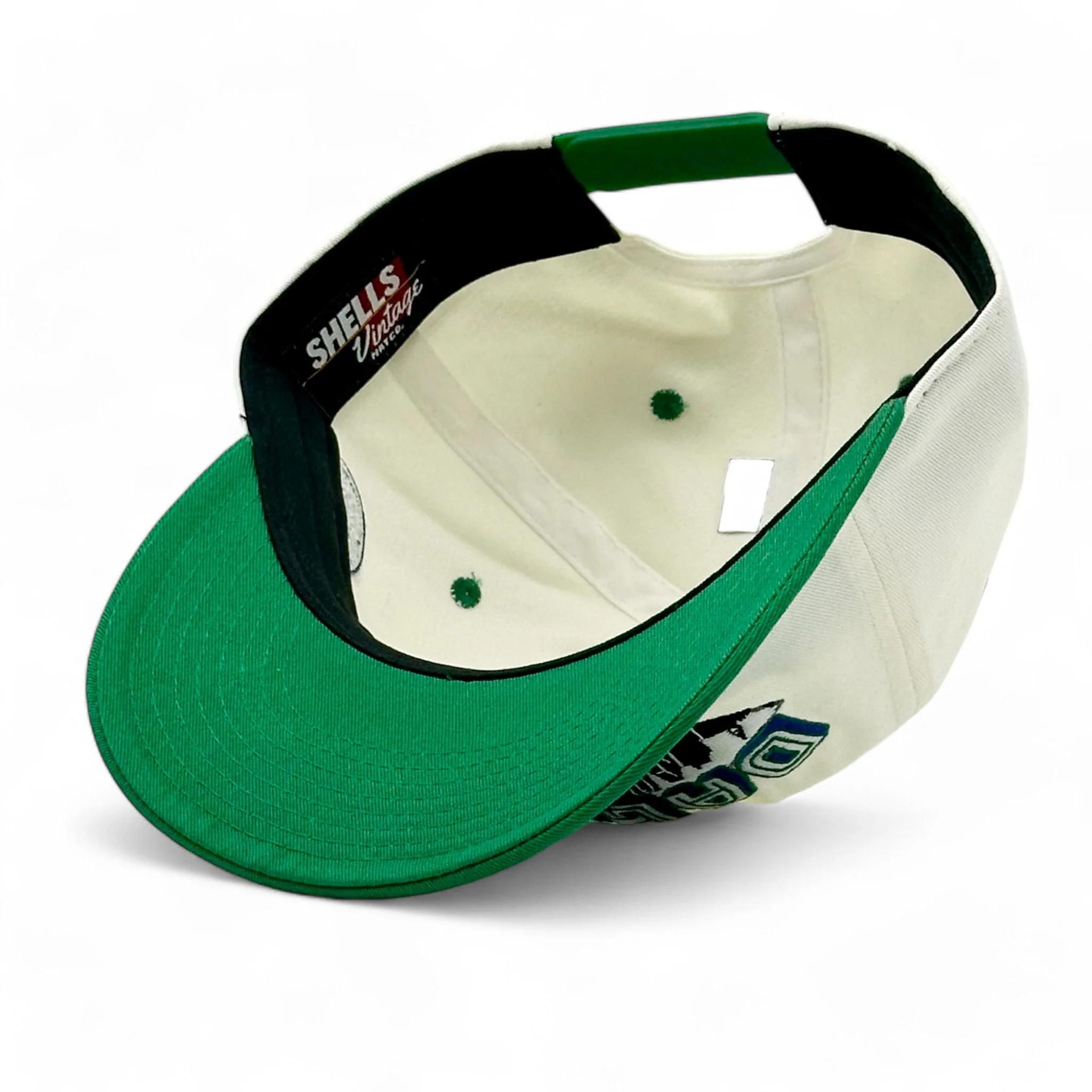 Dallas Snapback - The Dirk (Cream/Green) - Image 7