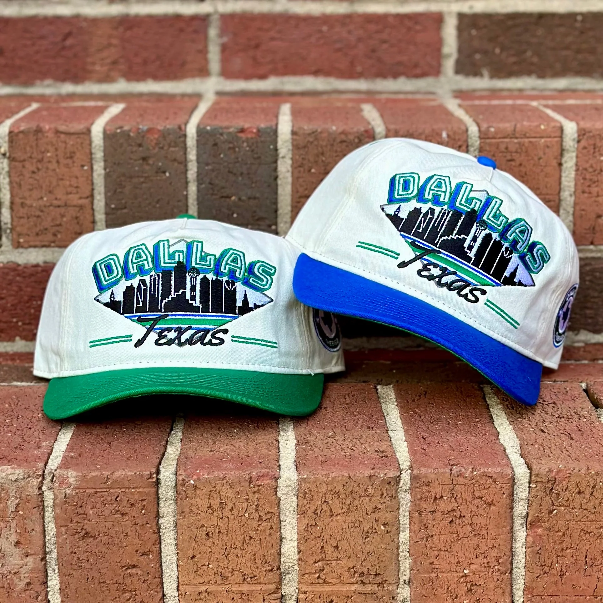 Dallas Snapback - The Dirk (Cream/Green) - Image 8