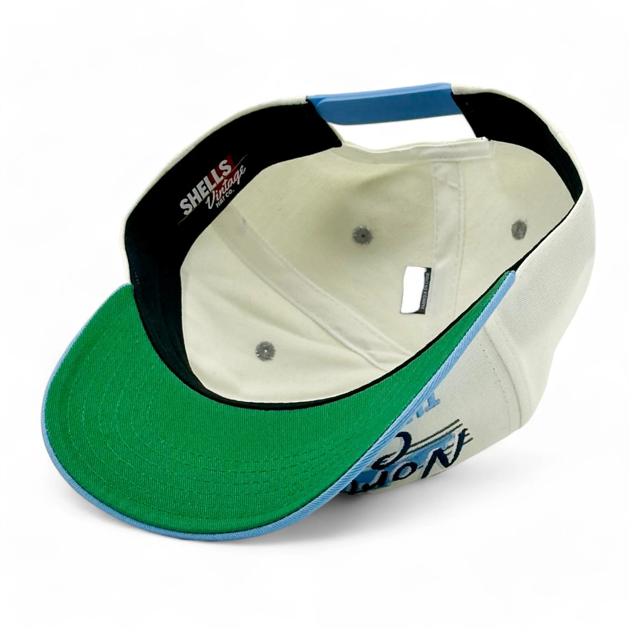 North Carolina Snapback - The Tar Heel (Cream/Carolina Blue) - Image 8