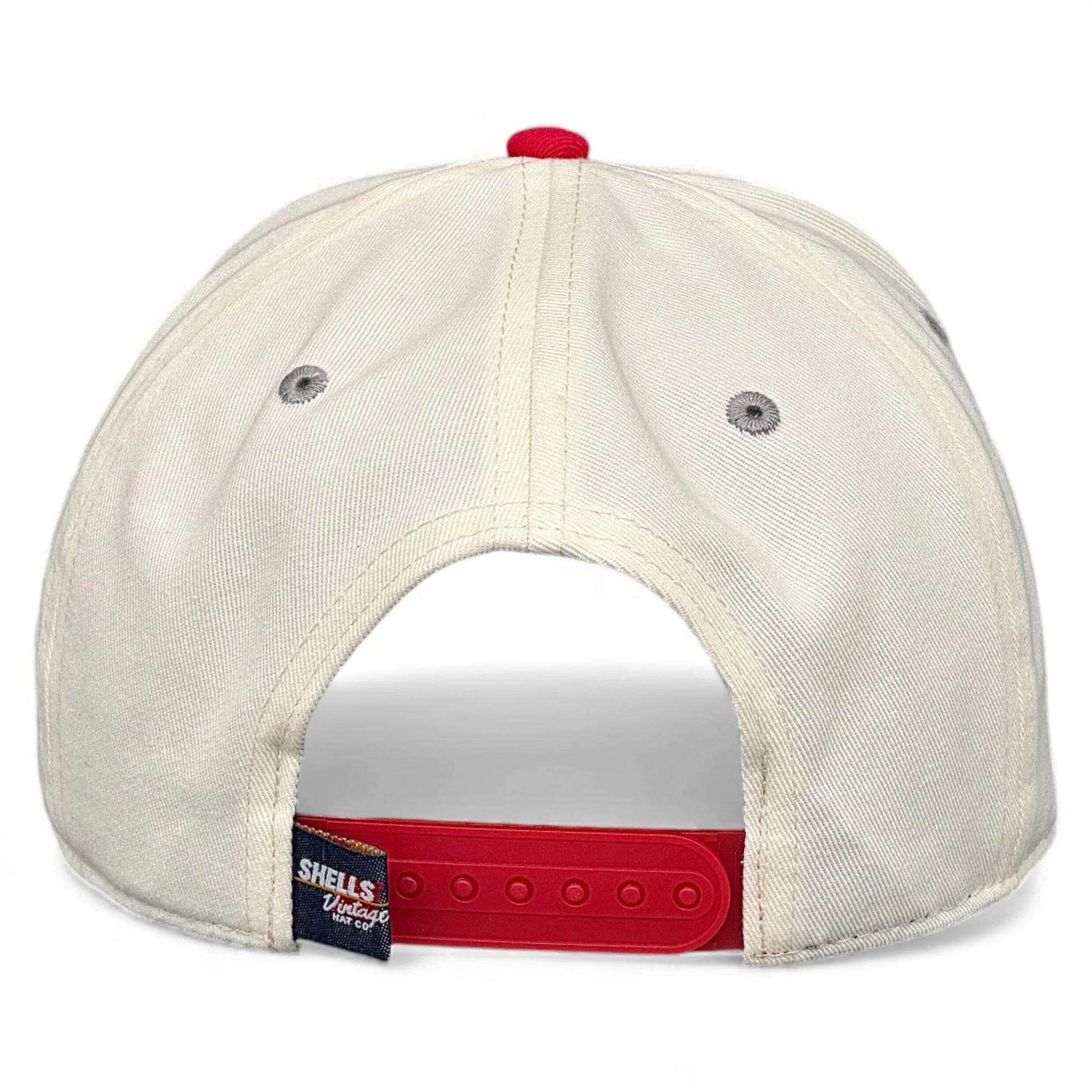 Ohio Snapback - The Horseshoe (Cream/Red) - Image 7