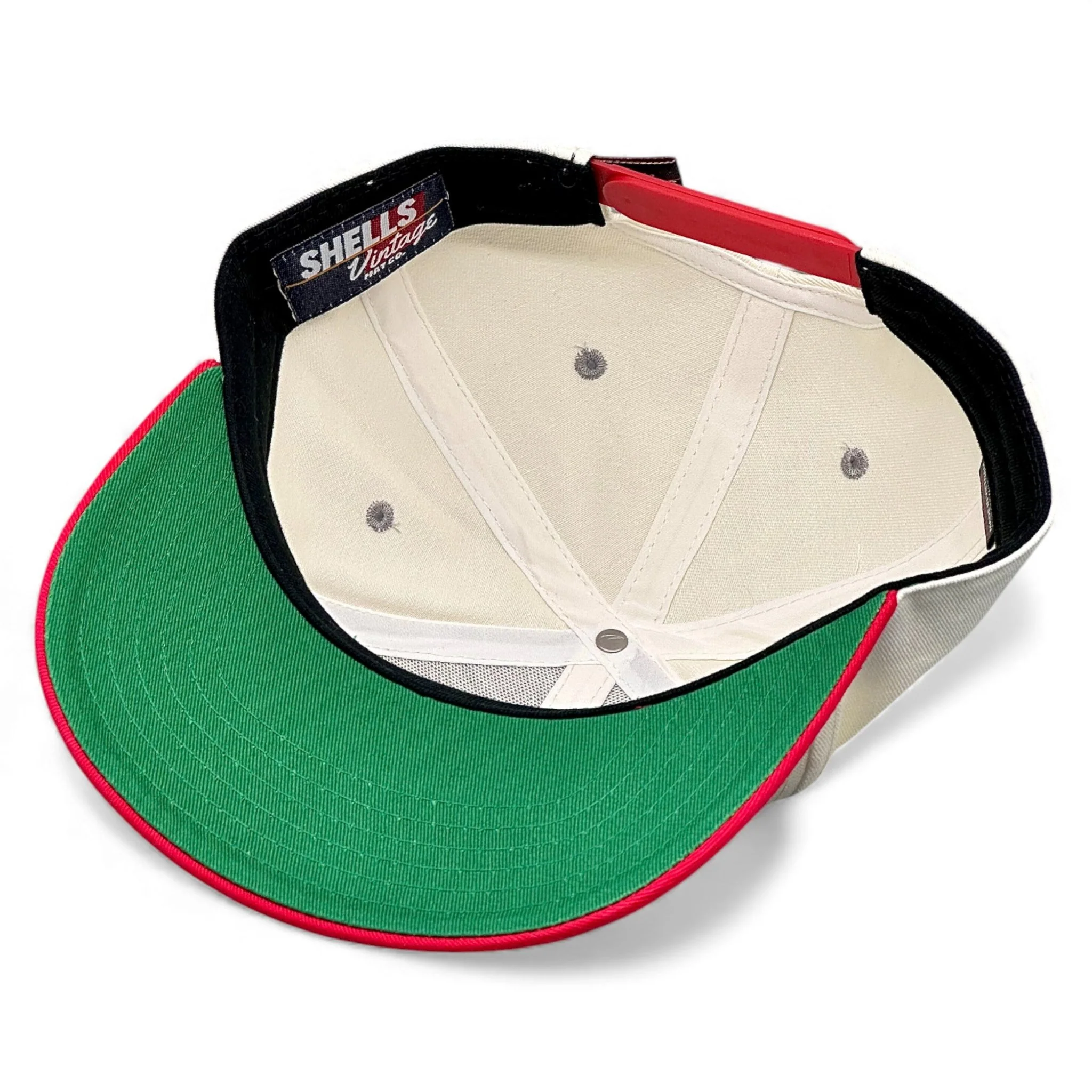 Ohio Snapback - The Horseshoe (Cream/Red) - Image 9