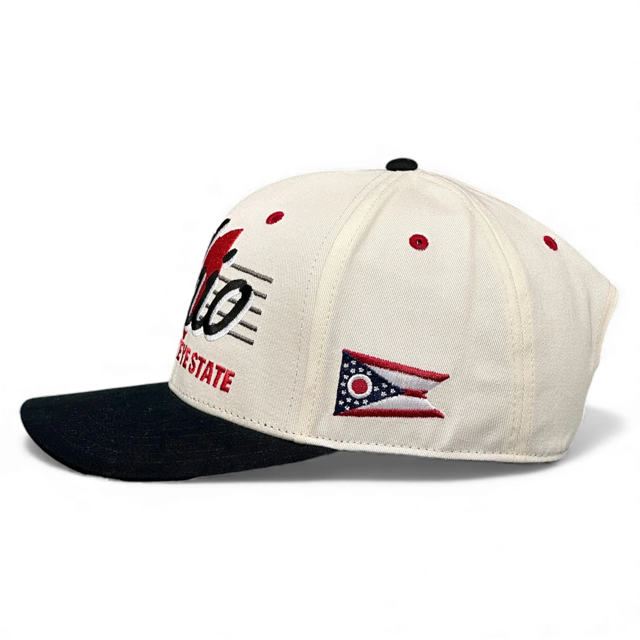 Ohio Snapback - The Horseshoe (Cream/Black) - Image 3