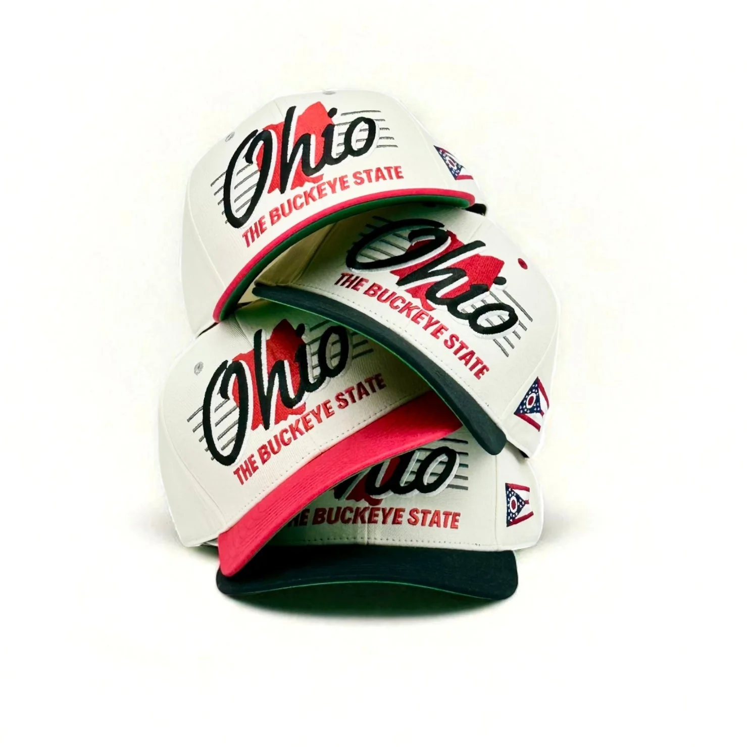 Ohio Snapback - The Horseshoe (Cream/Black) - Image 4