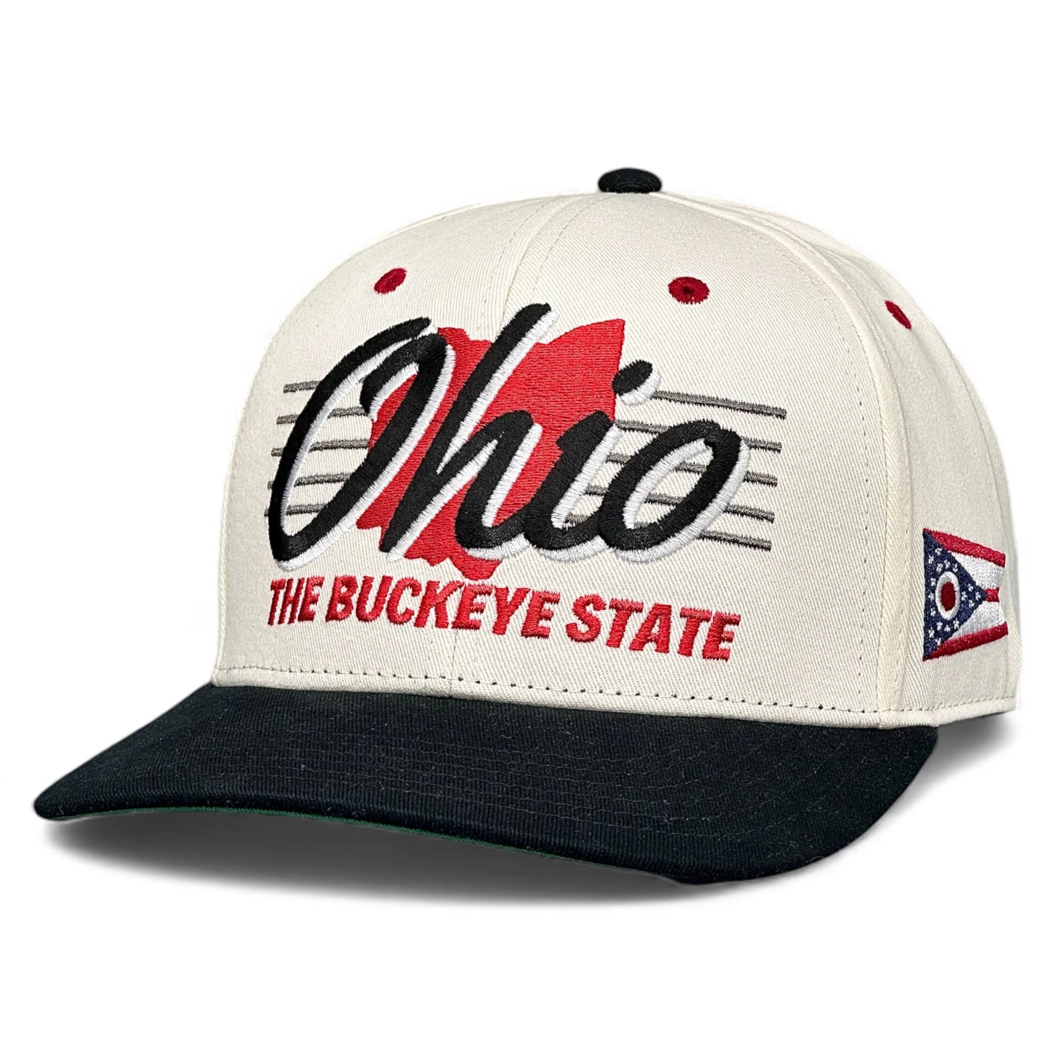 Ohio Snapback - The Horseshoe (Cream/Black) - Image 5