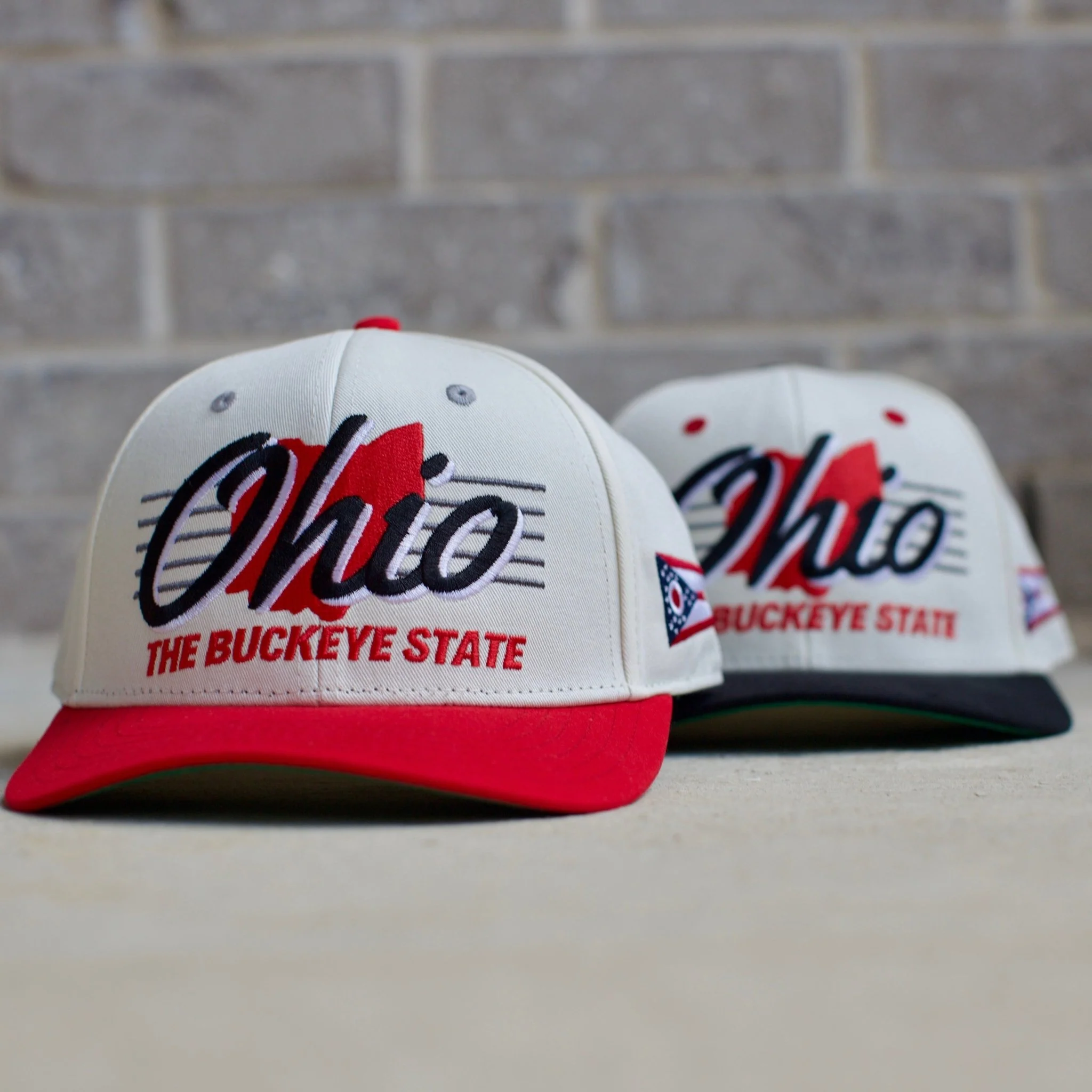 Ohio Snapback - The Horseshoe (Cream/Black) - Image 6