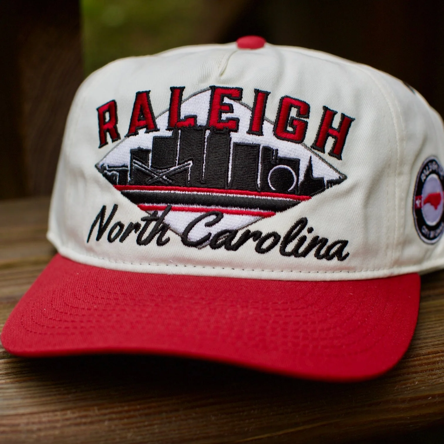 Raleigh Snapback - The Oak (Cream/Red) - Image 4