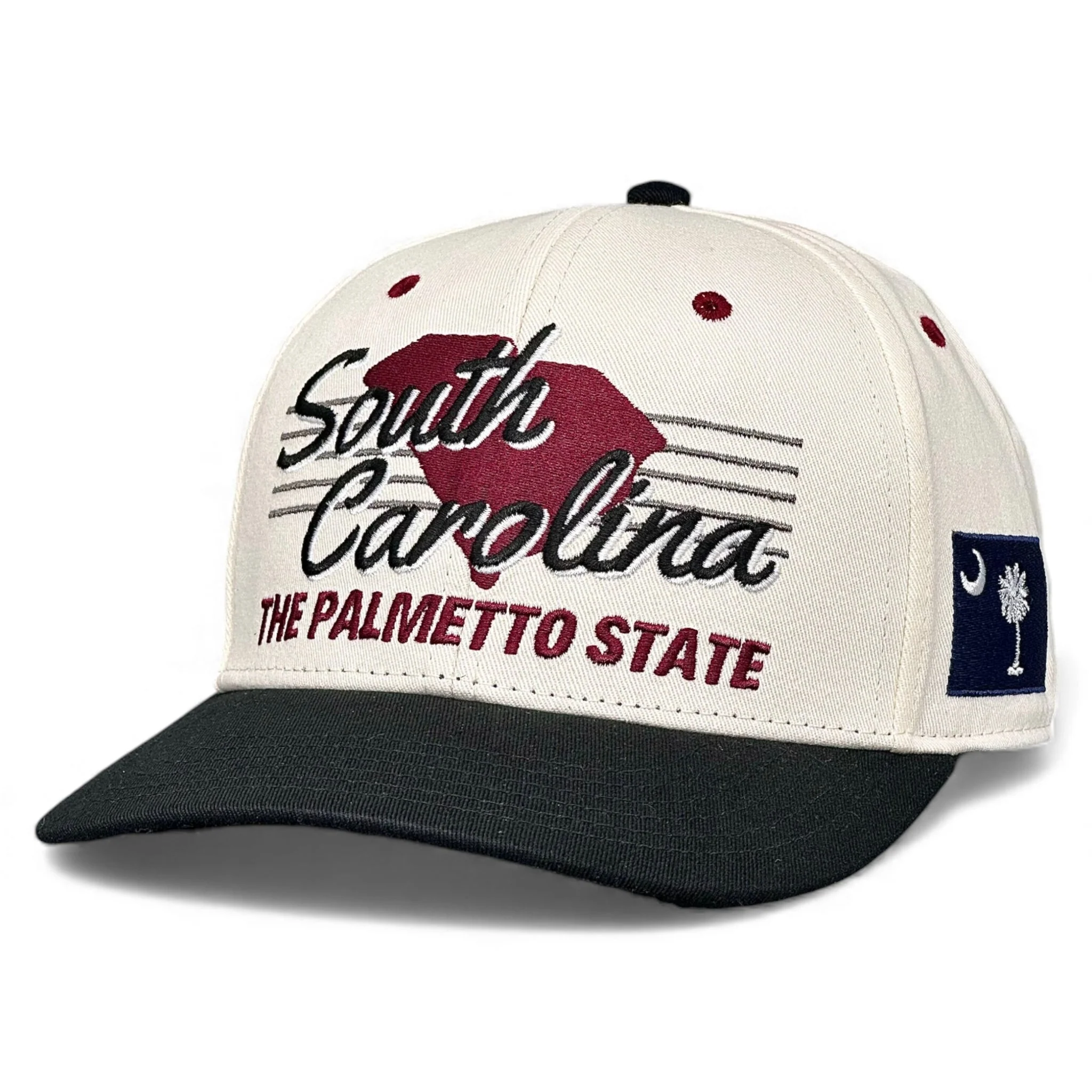 South Carolina Snapback - The Willy B (Cream/Black) - Image 5