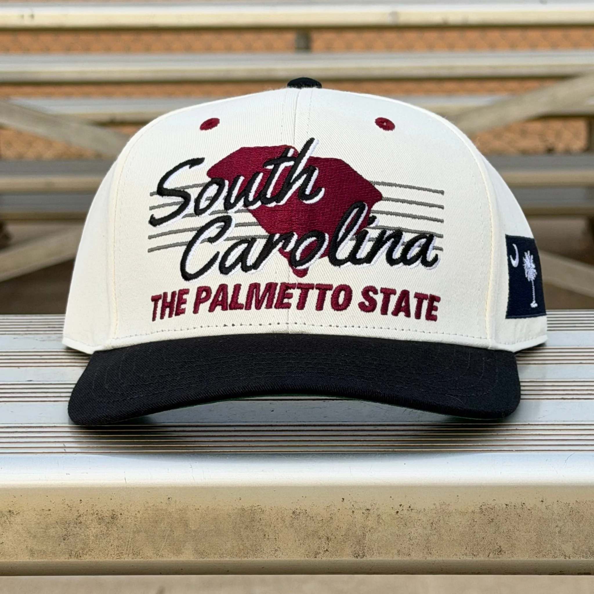 South Carolina Snapback - The Willy B (Cream/Black) - Image 8