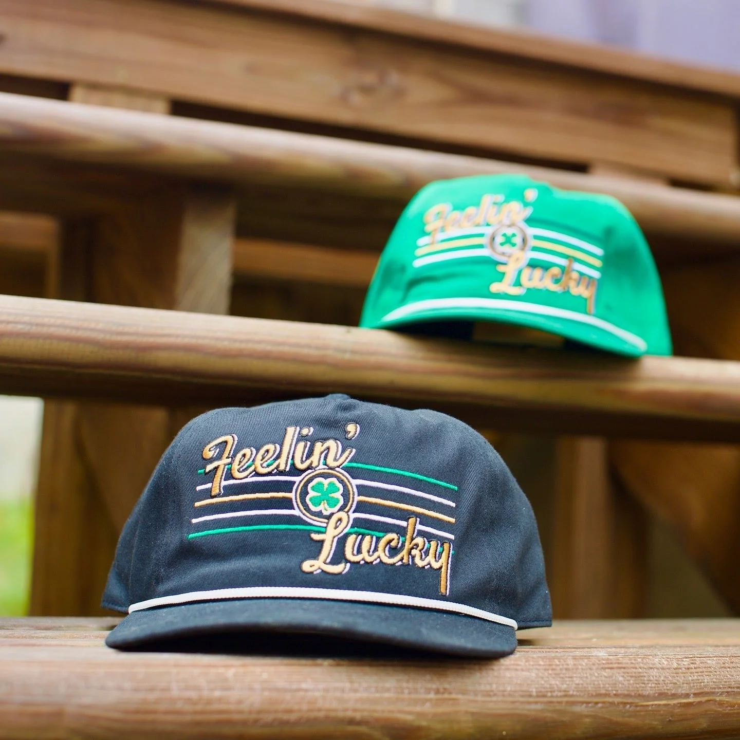 Feelin' Lucky Snapback (Black) - Image 5