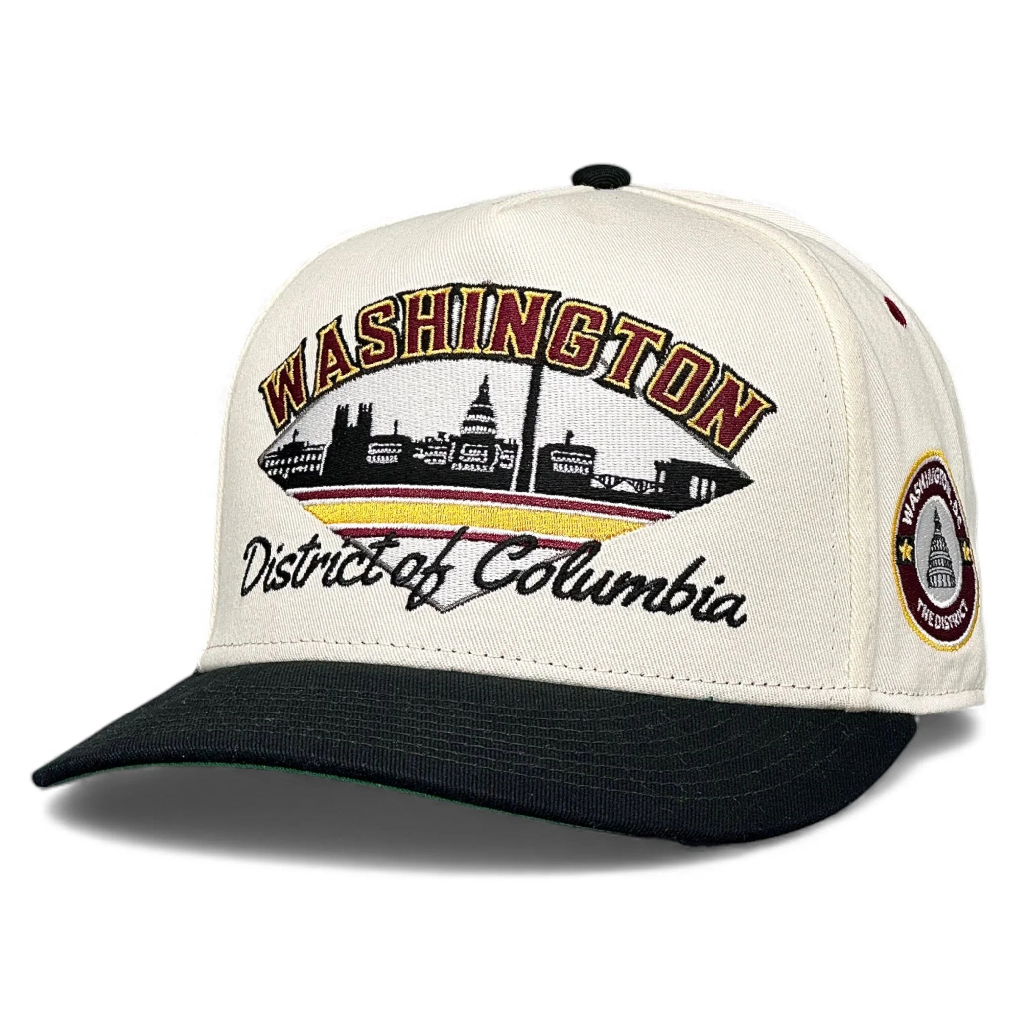 Washington D.C. Snapback - The Riggins (Cream/Black) - Image 5