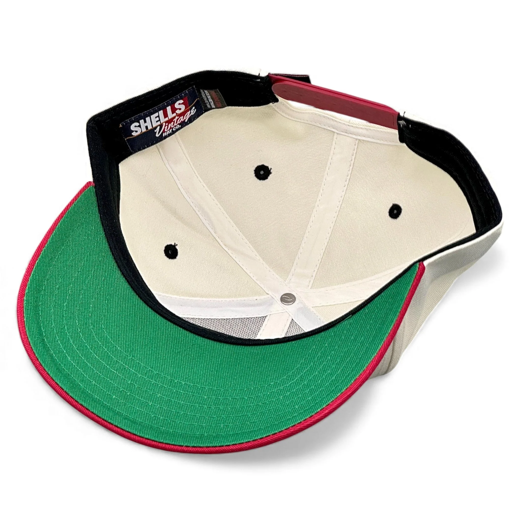 Wisconsin Snapback - The Watt (Cream/Red) - Image 9