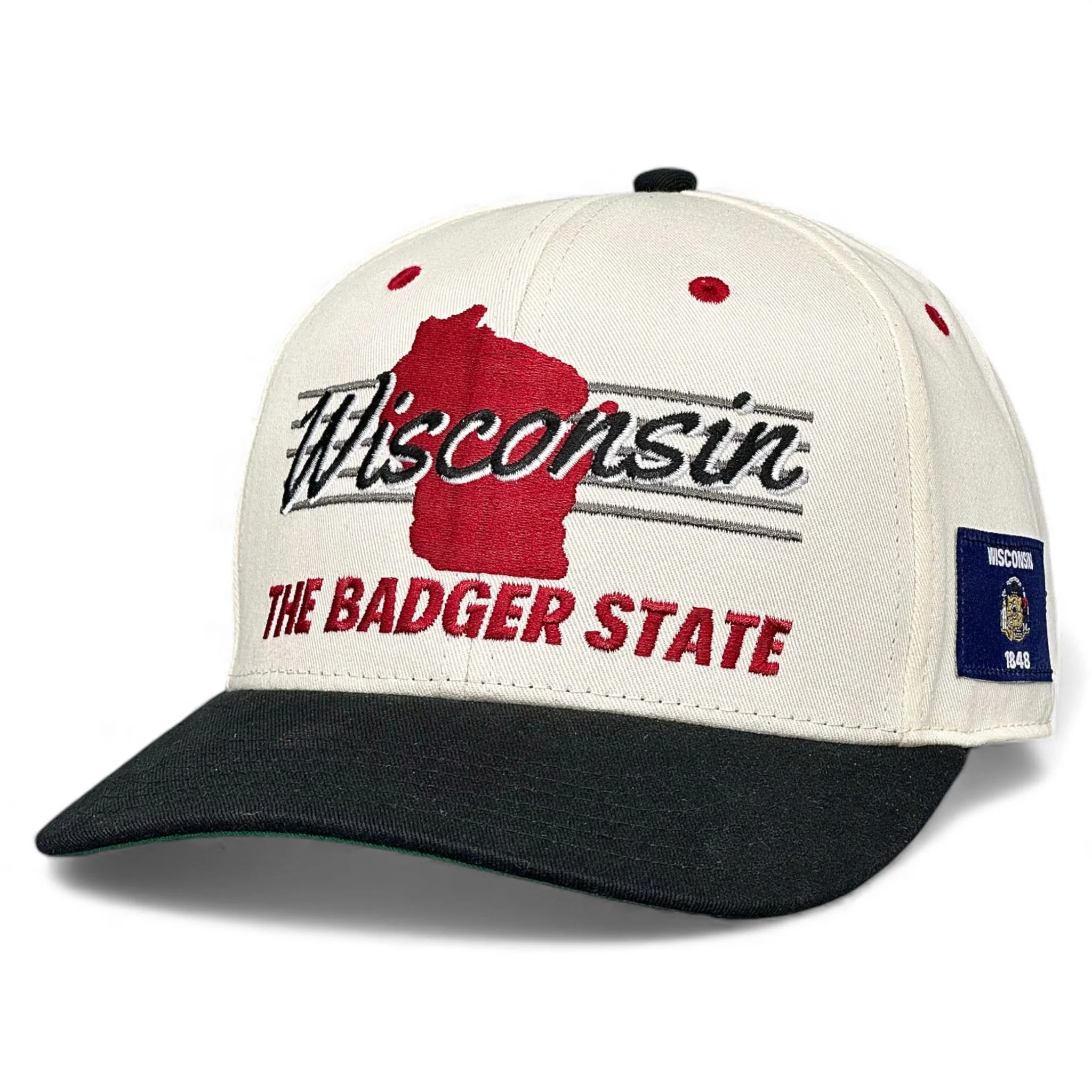 Wisconsin Snapback - The Watt (Cream/Black) - Image 5
